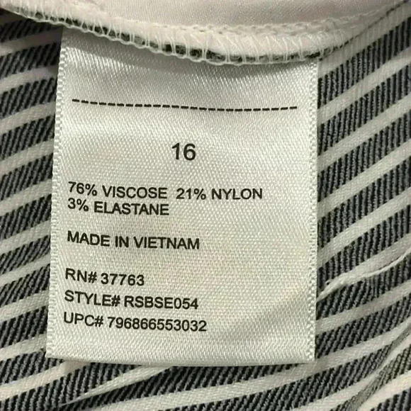 Rafaella stretch ankle pant, size 16,  NWT - Picture 5 of 7